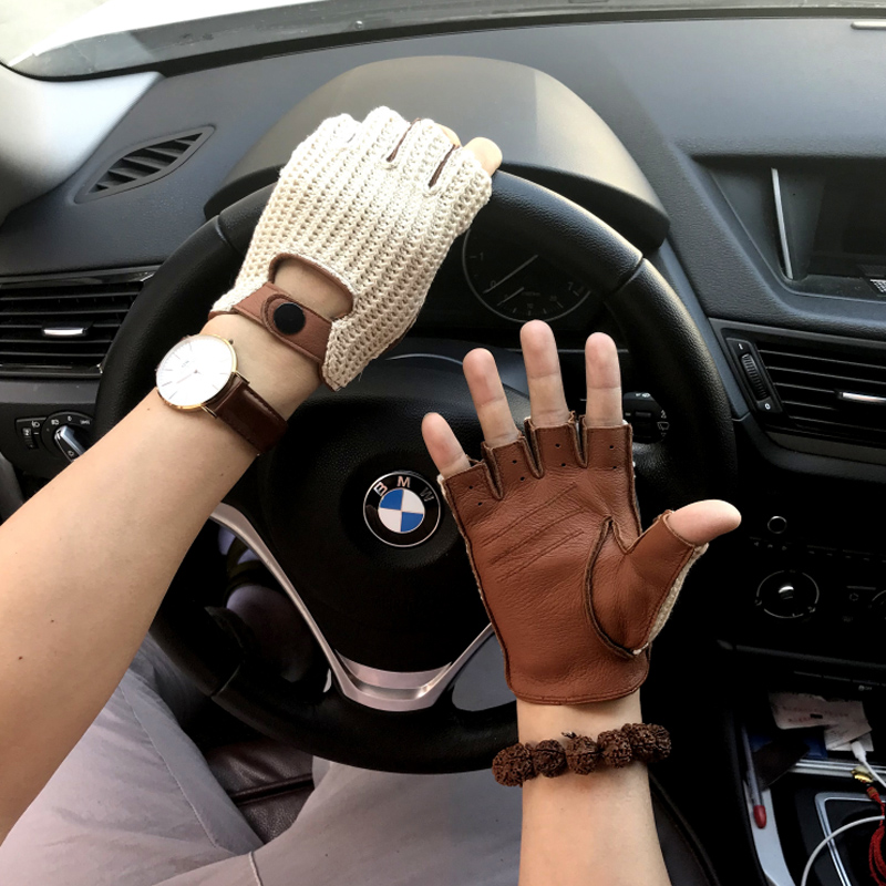 Leather Driving Glove - Sarung Tangan Kulit Asli Pria Baru